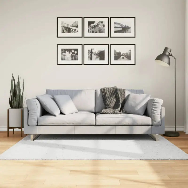 Zacht vloerkleed van polyester met STANDARD 100 op schadelijke stoffen - Grijs / 120 x 170 cm - Vloerkleden