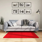 Zacht vloerkleed van polyester met STANDARD 100 op schadelijke stoffen - Rood / 120 x 120 cm - Vloerkleden