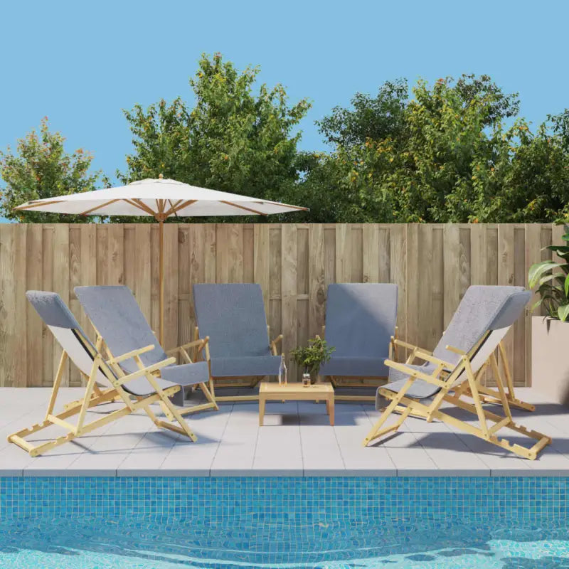 Zachte en comfortabele strandhanddoek voor strand en vakantie - Grijs / 60 x 135 cm / 6 - Strandlakens