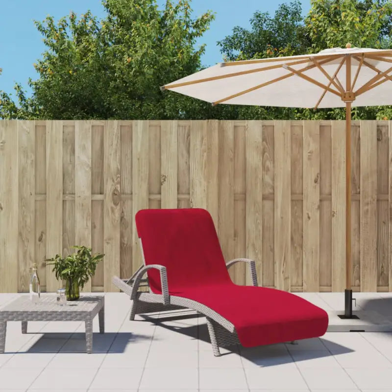 Zachte en comfortabele strandhanddoek voor strand en vakantie - Rood / 75 x 200 cm / 2 - Strandlakens