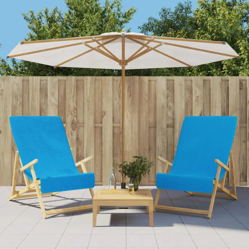 Zachte en comfortabele strandhanddoek voor strand en vakantie - Turquoise / 60 x 135 cm / 2 - Strandlakens