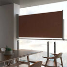 Zijdescherm voor terras en balkon met zon- en windbescherming - Bruin / 120 x 300 cm / 1 - Parasols en zonneschermen
