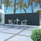 Zijscherm voor privacy en bescherming op terras en balkon - Zwart / 160 x 500 cm / 1 - Parasols en zonneschermen