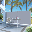 Zijscherm voor terras en balkon met privacy en windbescherming - Grijs / 140 x 300 cm / 1 - Parasols en zonneschermen