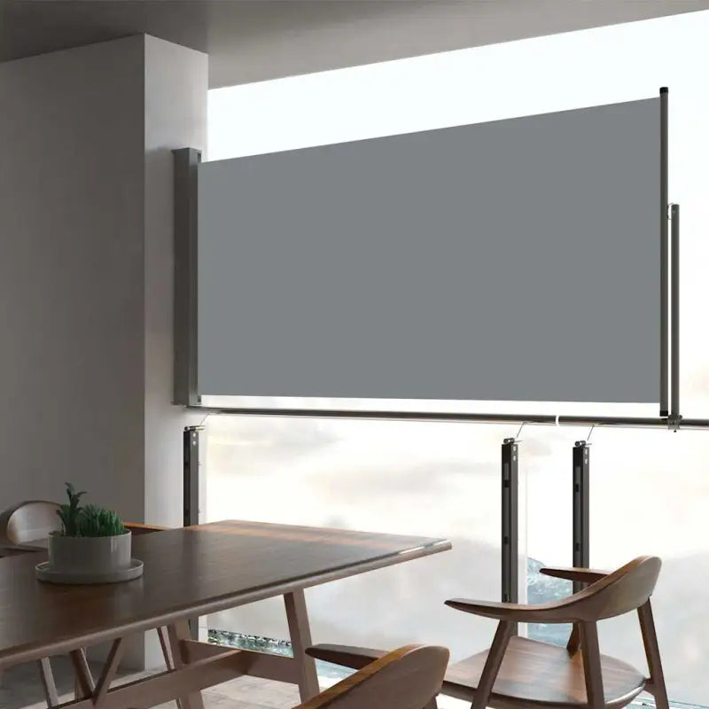 Zijscherm voor terras en balkon voor privacy en bescherming - Grijs / 80 x 300 cm / 1 - Parasols en zonneschermen
