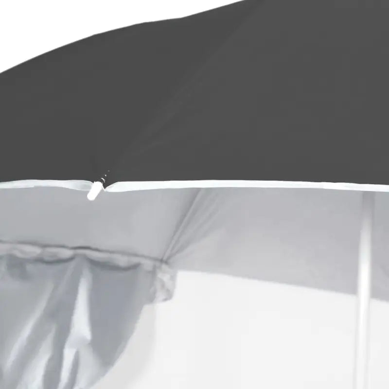 Zilverkleurige coating strandparasol met stalen frame voor UV-bescherming - Parasols en zonneschermen