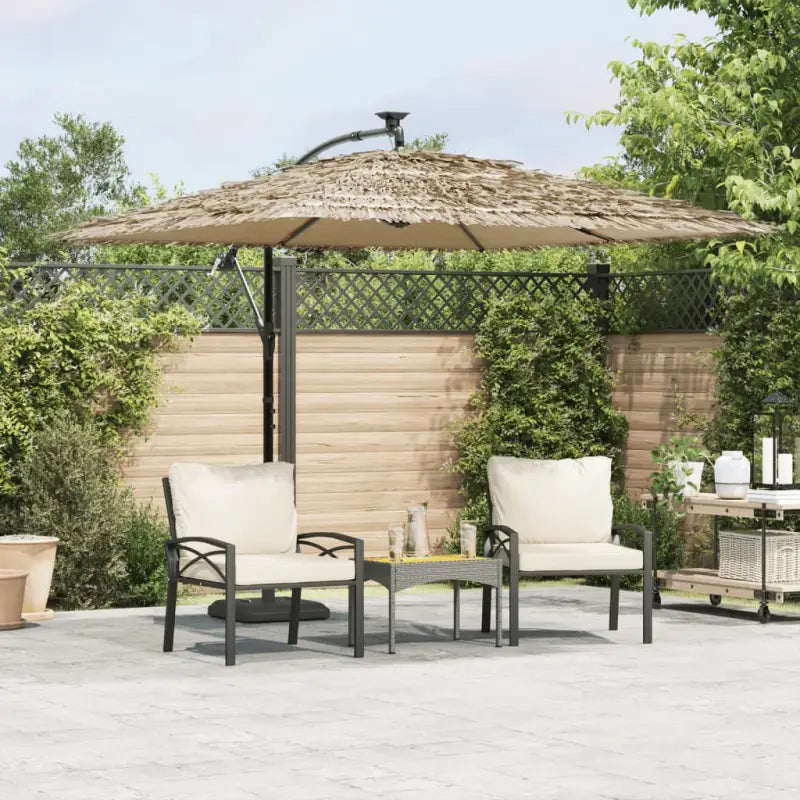 Zonnescherm voor schaduw en uv-bescherming - Bruin / 269 x 269 x 235 cm / 1 - Parasols en zonneschermen