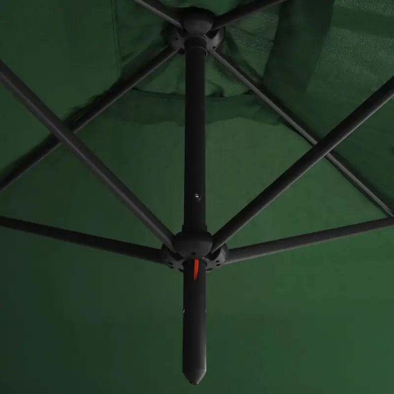 Zorg ervoor dat je schaduw hebt met een dubbele parasol met stevige stalen paal - Parasols en zonneschermen