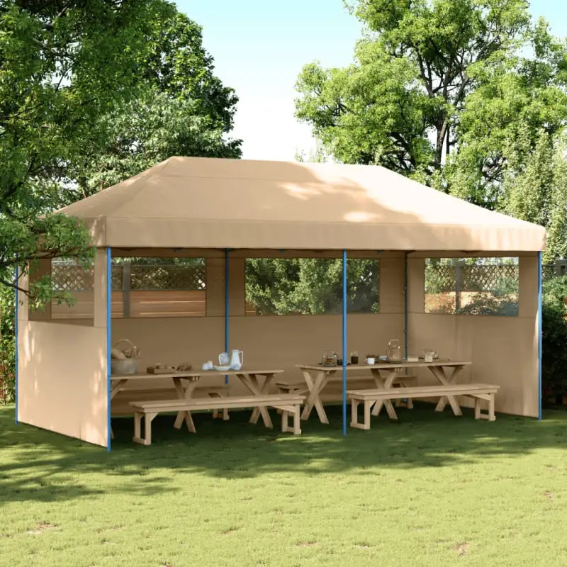 Zware Regen Beste Partytent voor Buiten Evenementen - Beige / 1 / met 3 zijwanden - Partytenten & prieëlen