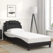 Zwart bedframe met hoofdeinde en multiplex lattenbodem voor comfortabel slapen - Bedden & bedframes