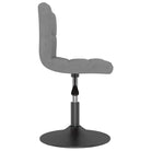 Zwart gepoedercoate draaibare eetkamerstoelen met fluweel bekleding - Eetkamerstoelen