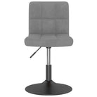 Zwart gepoedercoate draaibare eetkamerstoelen met fluweel bekleding - Eetkamerstoelen