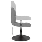 Zwart gepoedercoate draaibare eetkamerstoelen met fluweel bekleding - Eetkamerstoelen