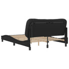 Zwart Liedbed met LED-verlichting en multiplex lattenbodem - Bedden & bedframes