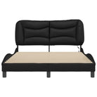 Zwart Liedbed met LED-verlichting en multiplex lattenbodem - Bedden & bedframes