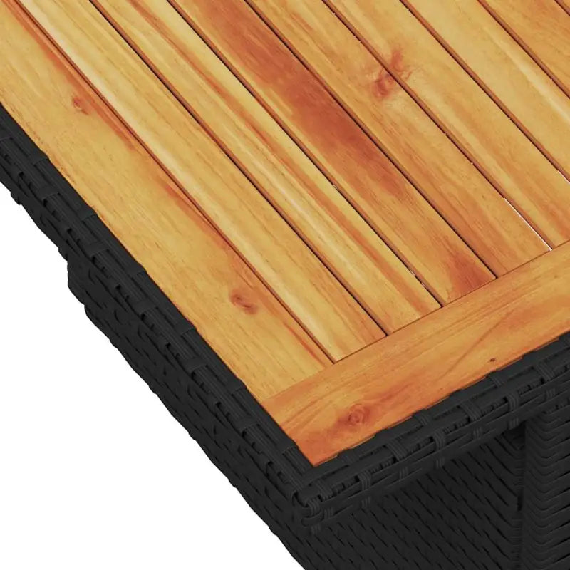 Zwart loungeset met gepoedercoat staal en waterdichte tas voor buiten - Tuinsets