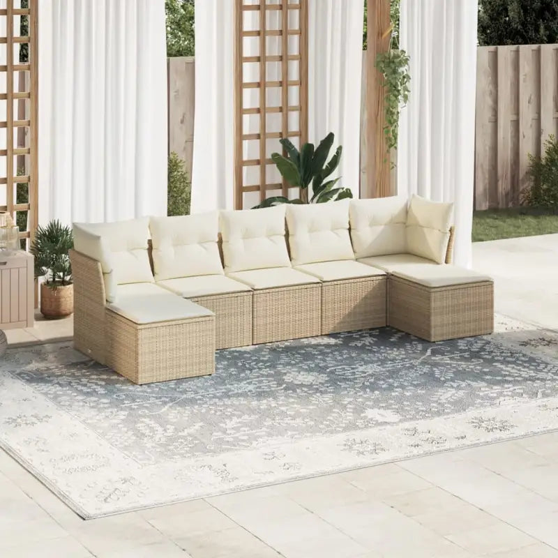Zwart loungeset met waterdichte tas en gepoedercoat staal afmetingen - beige en crèmekleurig / Zonder tafel - Tuinsets