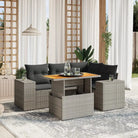 Zwart materiaal loungeset met gepoedercoat staal en afmetingen voor tuin - Grijs / zonder opbergruimte - Tuinsets