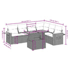 Zwart materiaal loungeset met gepoedercoat staal en comfortabele afmetingen - Tuinsets