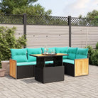 Zwart materiaal loungeset met gepoedercoat staal en comfortabele afmetingen - Tuinsets