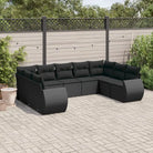Zwart materiaal loungeset met gepoedercoat staal en waterdichte tas - Zwart / Zonder tafel - Tuinsets