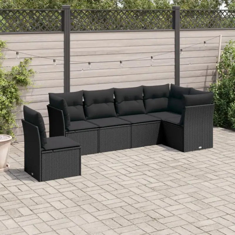 Zwart materiaal loungeset met gepoedercoat staal en waterdichte tas - Tuinsets