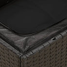 Zwart materiaal loungeset met waterdichte tas en gepoedercoat staal - Tuinsets