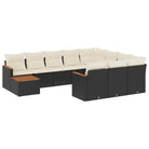 Zwart materiaal Loungeset van gepoedercoat staal voor tuin en terras - Tuinsets