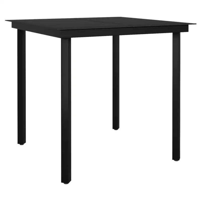 Zwart materiaal tuinset voor een stijlvolle buitenruimte - Tuinsets
