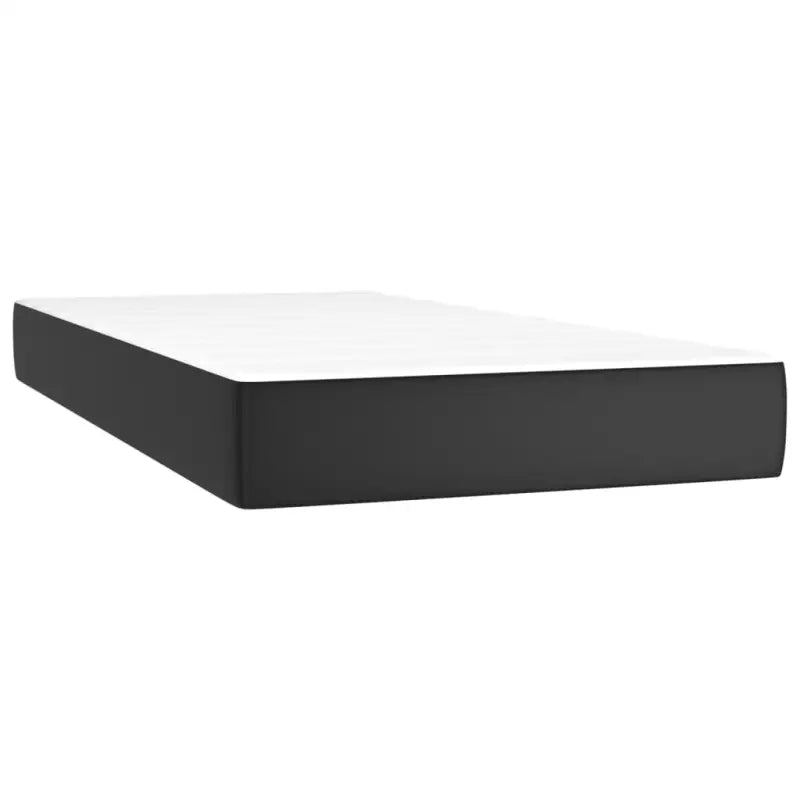 Zwart materialen boxspring met matras en LED voor een rustgevende slaapkamer - Bedden & bedframes