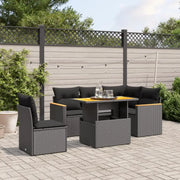 Zwart materialen loungeset met gepoedercoat staal en comfortabele afmetingen - Tuinsets