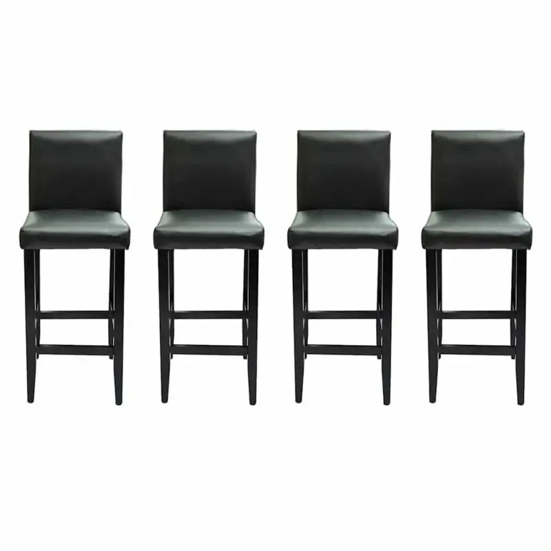 Zwarte barkrukken set van 4 met klassiek design en comfortabele zitting - Barkrukken