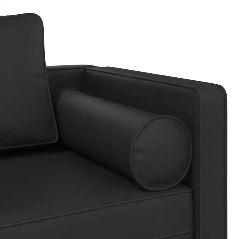 Zwarte chaise longue met comfortabel kussen voor ultiem relaxen - Chaises longues