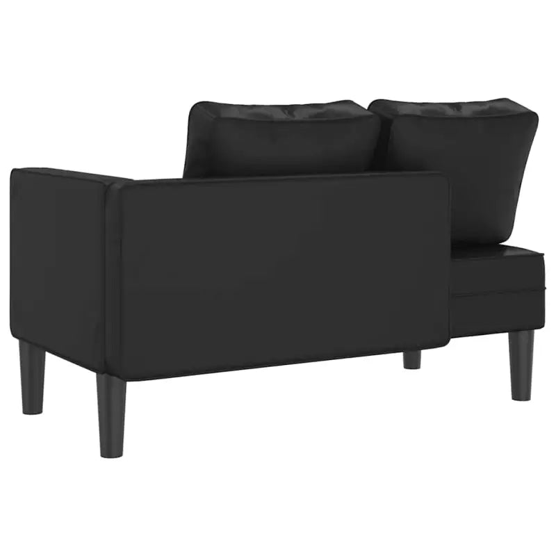 Zwarte chaise longue met comfortabel kussen voor ultiem relaxen - Chaises longues