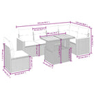 Zwarte loungeset met gepoedercoat staal en comfortabele afmetingen - Tuinsets