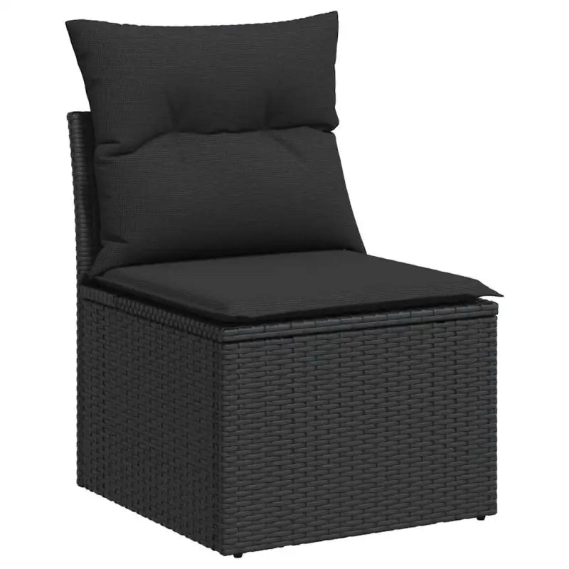 Zwarte loungeset met gepoedercoat staal en waterdichte tas voor buitenbeleving - Tuinsets
