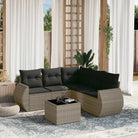 Zwarte loungeset met gepoedercoat staal en waterdichte tas - Grijs / Met tafel - Tuinsets