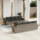Zwarte loungeset van gepoedercoat staal met comfortabele afmetingen - Grijs - Tuinsets