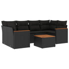 Zwarte loungeset van gepoedercoat staal met comfortabele afmetingen - Tuinsets