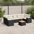 Zwarte loungeset van gepoedercoat staal voor jouw tuin of terras - Tuinsets