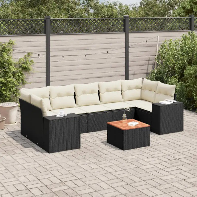 Zwarte loungeset van gepoedercoat staal voor jouw tuin of terras - Tuinsets