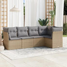Zwarte tuinset met gepoedercoat staal en waterdichte tas voor buiten - Beige en grijs / Zonder tafel - Tuinsets
