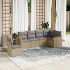 Zwarte tuinset met gepoedercoat staal en waterdichte tas voor buiten - Beige en grijs / Zonder tafel - Tuinsets