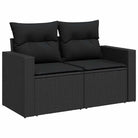 Zwarte tuinset met gepoedercoat staal voor comfortabel buiten genieten - Tuinsets