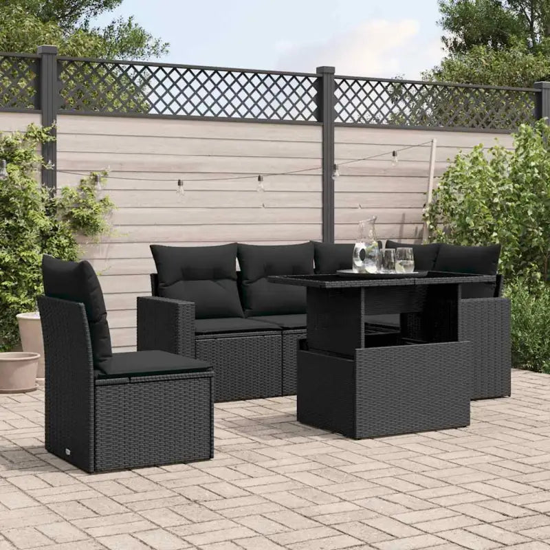 Zwarte tuinset met gepoedercoat staal voor comfortabel buiten genieten - Tuinsets