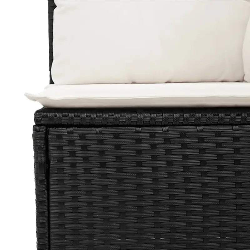 Zwarte tuinset met gepoedercoat staal voor comfortabel buiten zitten - Tuinsets