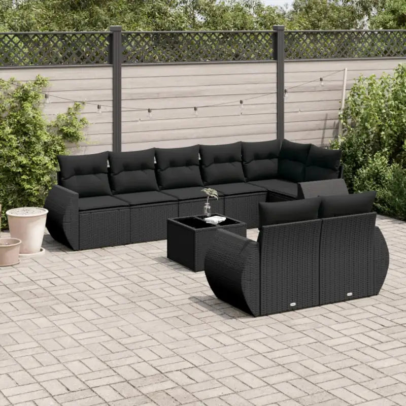 Zwarte tuinset met waterdichte tas en gepoedercoat staal voor ontspanning - Tuinsets