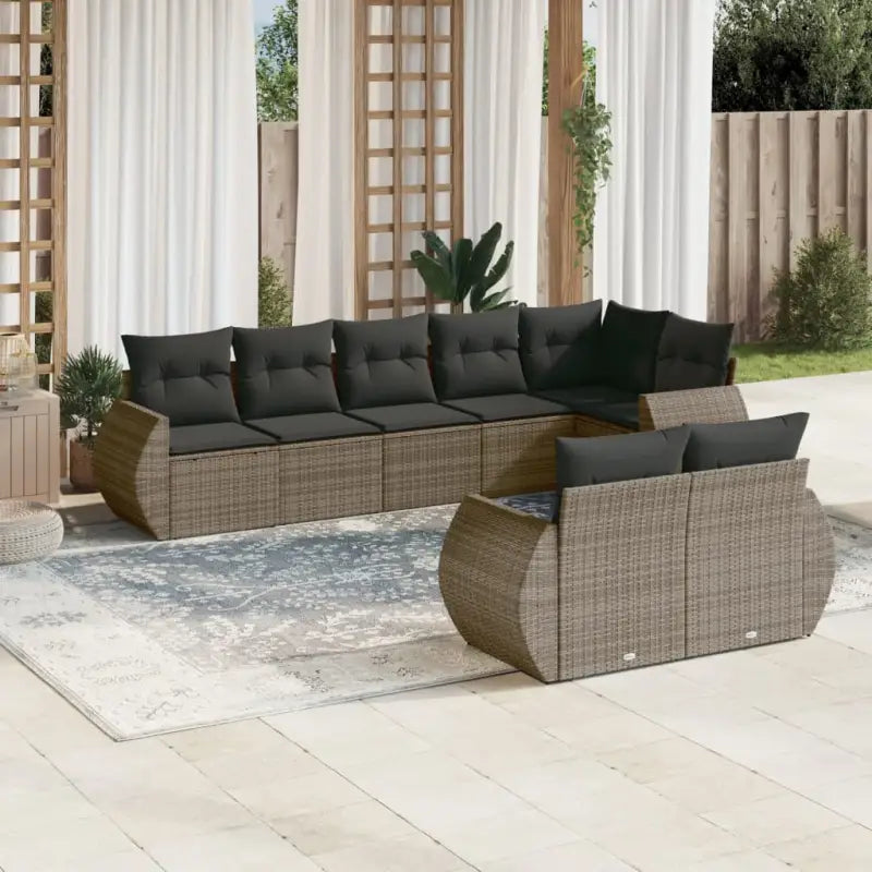 Zwarte tuinset met waterdichte tas en gepoedercoat staal voor ontspanning - Grijs / Zonder tafel - Tuinsets