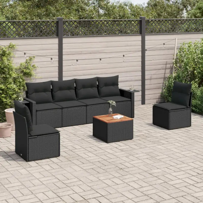 Zwarte tuinset met waterdichte tas en gepoedercoat staal voor buitenleven - Tuinsets
