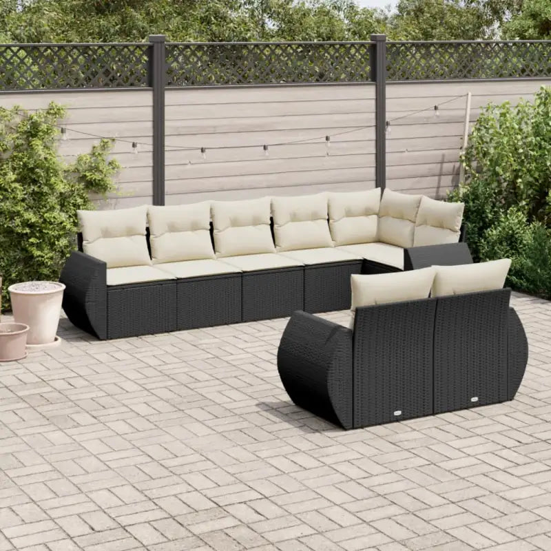 Zwarte tuinset met waterdichte tas en gepoedercoat staal voor ontspanning - Zwart en crème / Zonder tafel - Tuinsets